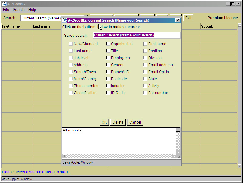 A-ZGovBIZ Search Engine - Click to Expand